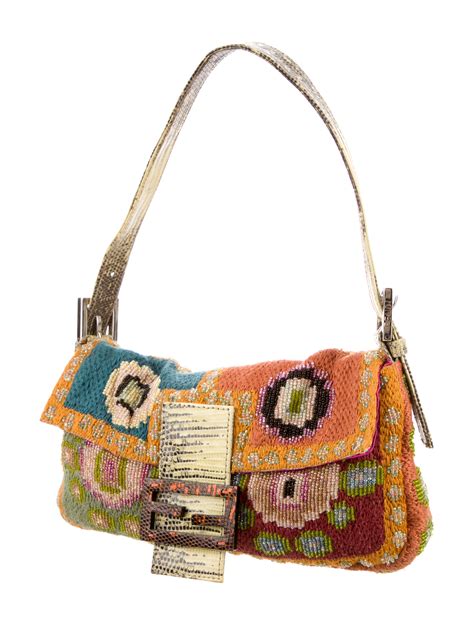 vintage fendi beaded bags|Fendi korea baguette bag.